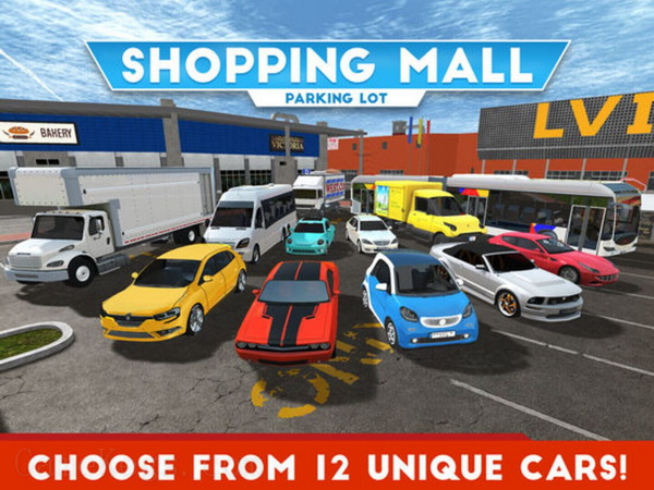 购物中心停车场.Shopping Mall Parking Lot