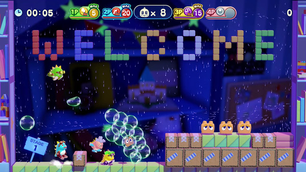 泡泡龙4：伙伴 头骨怪与创意工坊.Bubble Bobble 4 Friends The Barons Workshop