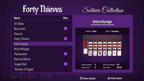 四十大盗纸牌合集.Forty Thieves Collection