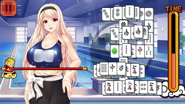 美女麻将牌.Pretty Girls Mahjong Solitaire