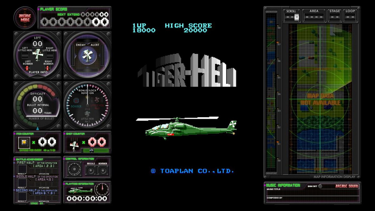 究极虎式直升机.Kyuukyoku Tiger Heli: Toaplan Arcade Garage