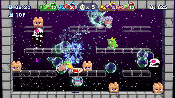 泡泡龙4：伙伴 – 头骨怪与创意工坊.Bubble Bobble 4 Friends: The Baron Is Back!