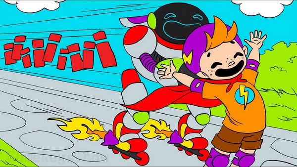 漫画涂色书.Comic Coloring Book