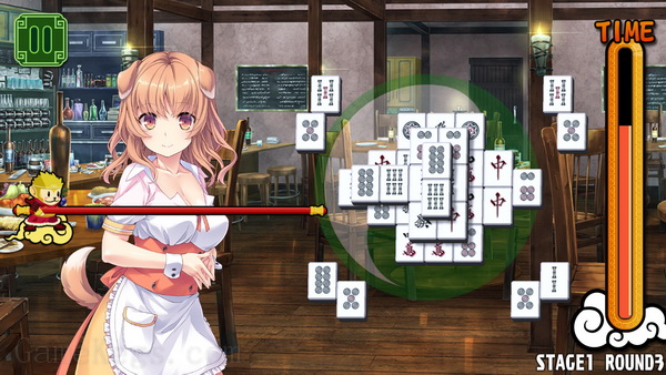 美女麻将牌：翠.Pretty Girls Mahjong Solitaire: Green