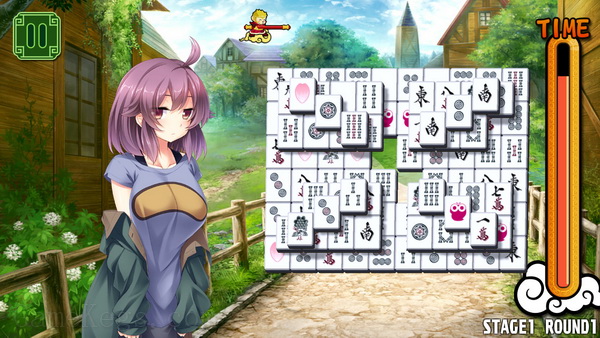 美女麻将牌：翠.Pretty Girls Mahjong Solitaire: Green