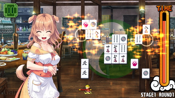 美女麻将牌：翠.Pretty Girls Mahjong Solitaire: Green