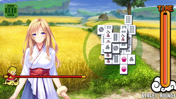 美女麻将牌：翠.Pretty Girls Mahjong Solitaire: Green