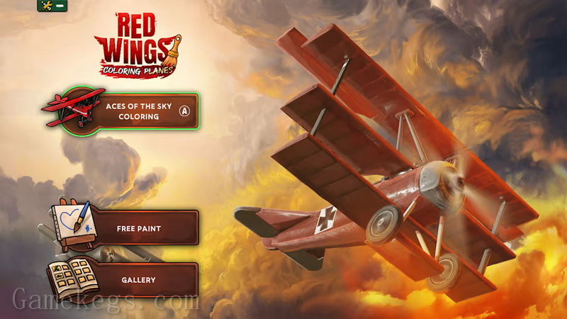 红色翅膀：彩色飞机.Red Wings: Coloring Planes