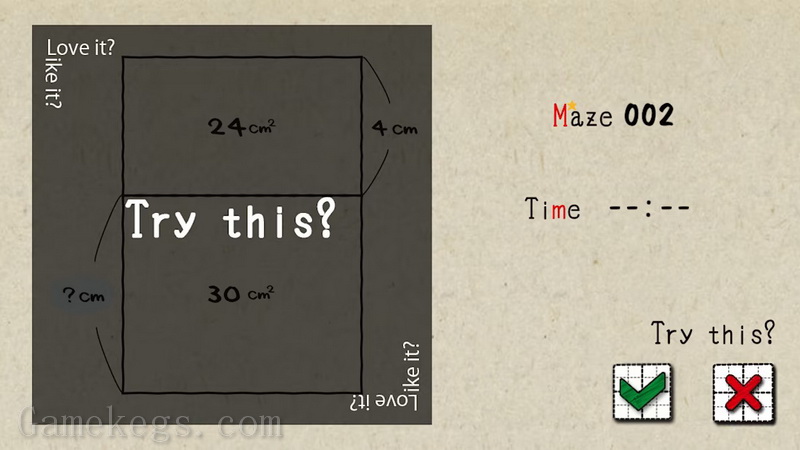 面积天才.Menseki Genius: Area maze puzzles