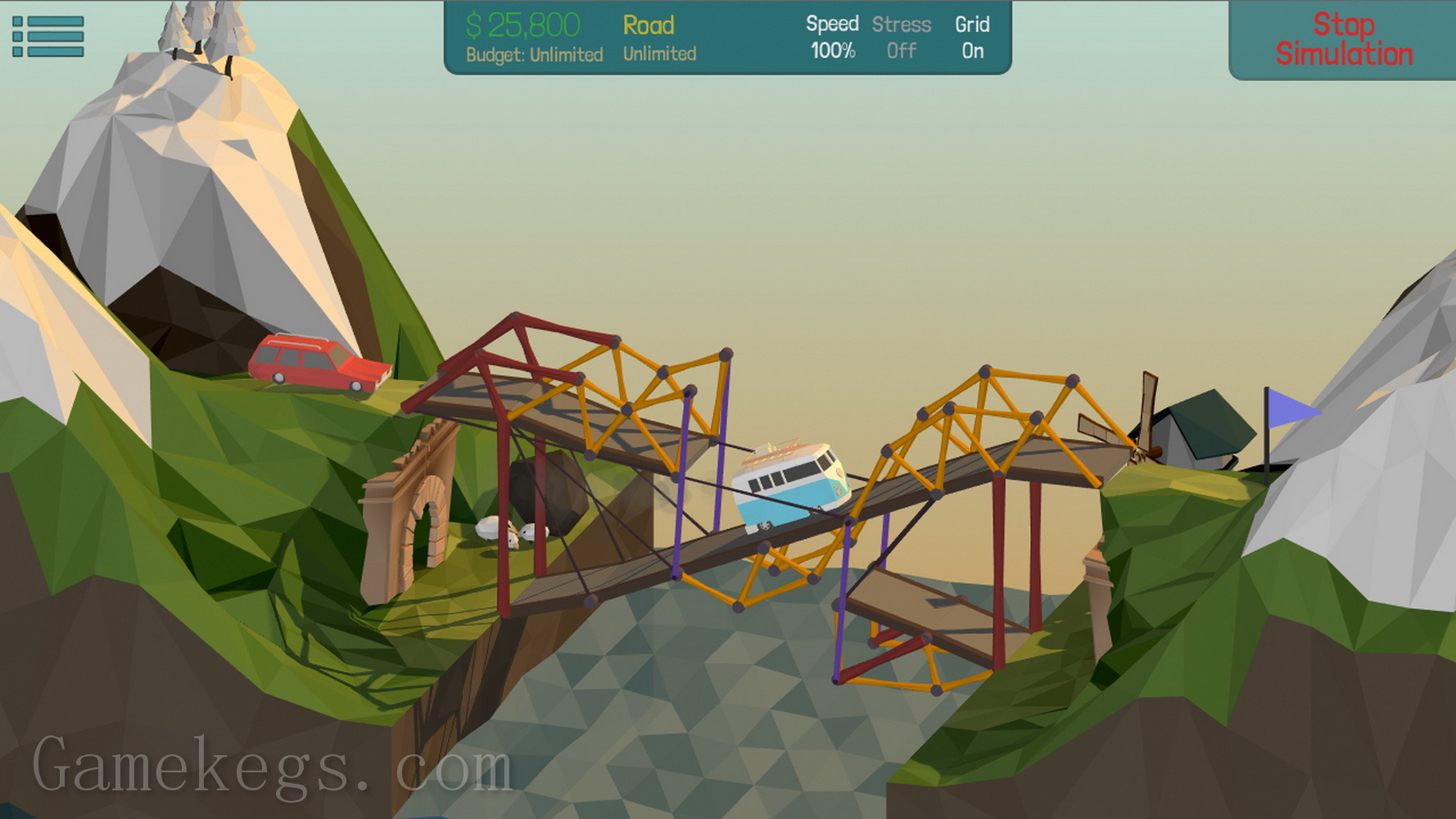 多边形造桥.Poly Bridge