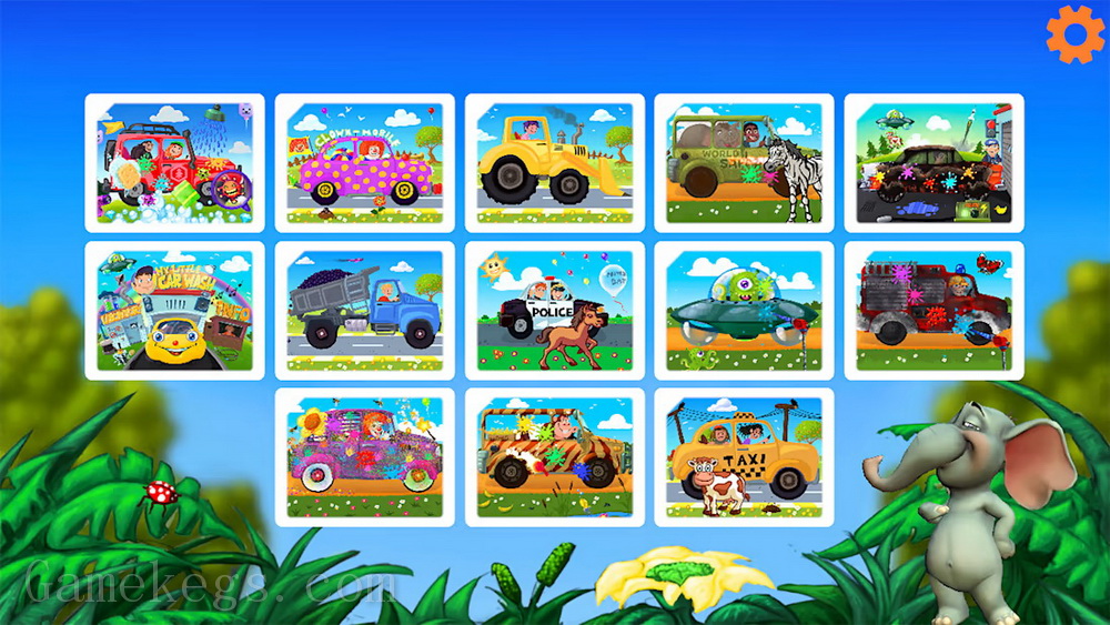 汽车拼图游戏.Cars Puzzles Game – Funny Car & Trucks Preschool Jigsaw Education Learning Puzzle Games for Babies, Kids & Toddlers