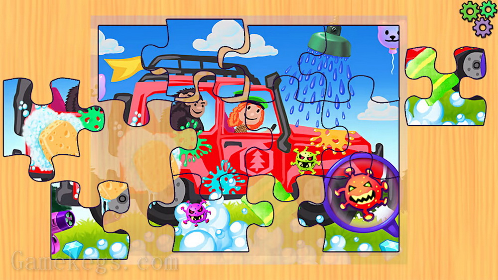 汽车拼图游戏.Cars Puzzles Game – Funny Car & Trucks Preschool Jigsaw Education Learning Puzzle Games for Babies, Kids & Toddlers