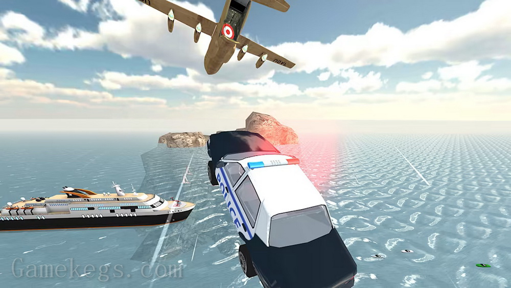 跳进飞机.Jump into the Plane