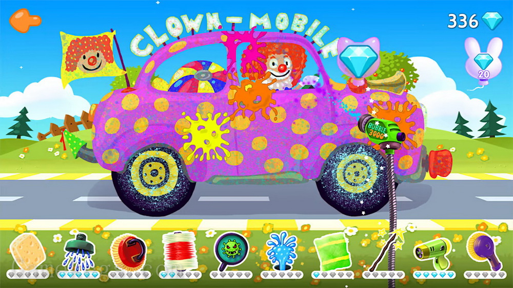 有趣的洗车：儿童和幼儿的卡车和汽车游戏车库.Funny Car Wash – Trucks & Cars Carwash RPG Game Garage for Kids & Toddlers