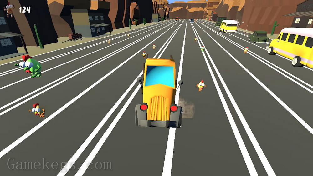 路上的小鸡.Chickens On The Road