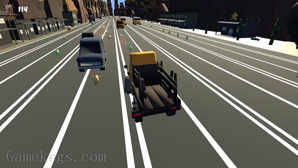 路上的小鸡.Chickens On The Road