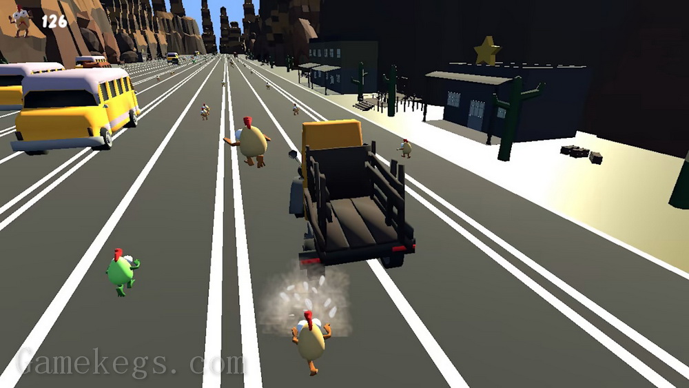 路上的小鸡.Chickens On The Road