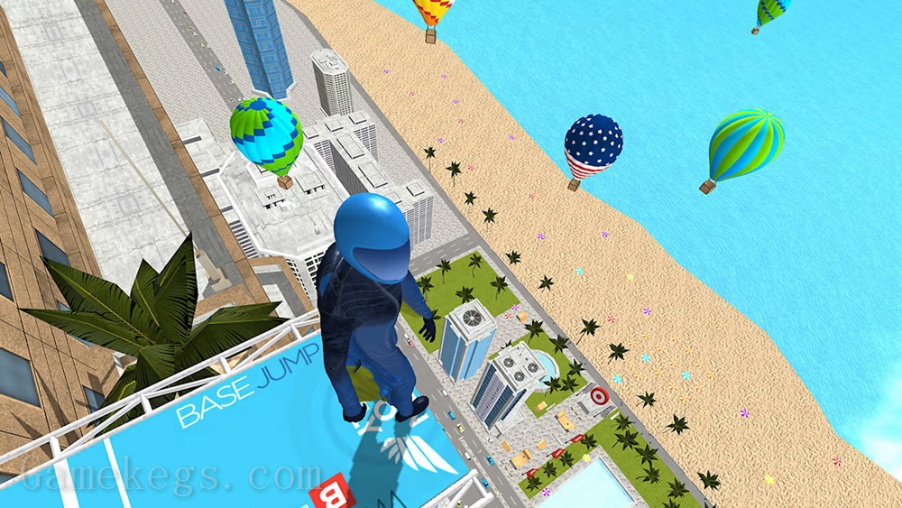 翼装飞行.Base Jump Wing Suit Flying