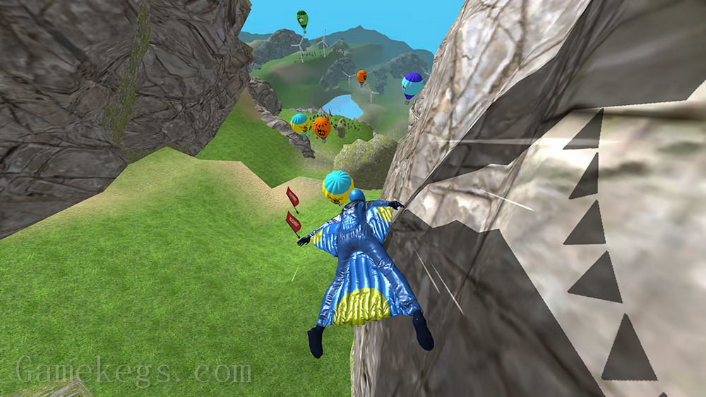 翼装飞行.Base Jump Wing Suit Flying