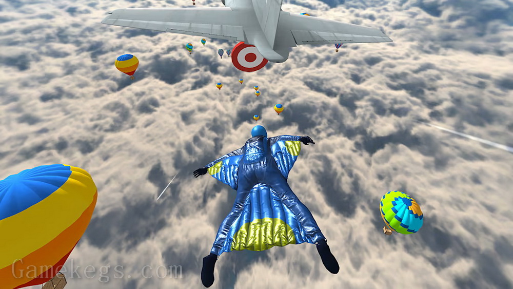 翼装飞行.Base Jump Wing Suit Flying