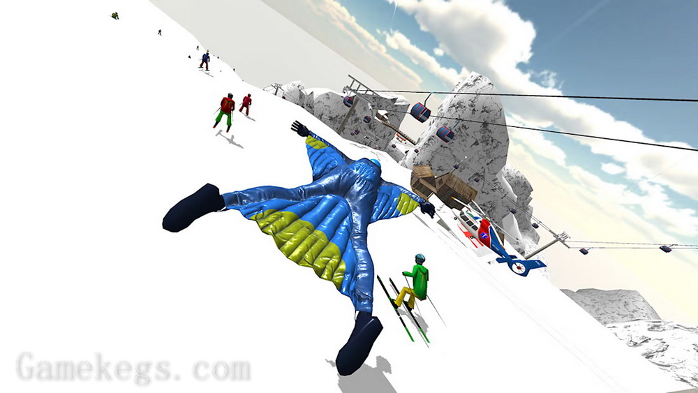 翼装飞行.Base Jump Wing Suit Flying