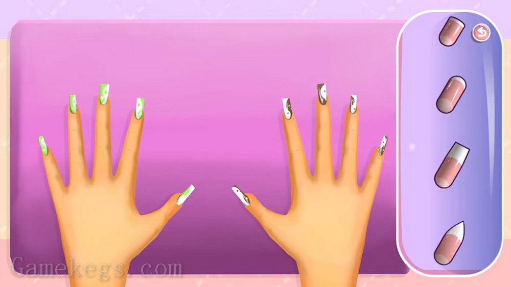 美甲沙龙：风格和化妆包.Nail Salon Style and makeup bag