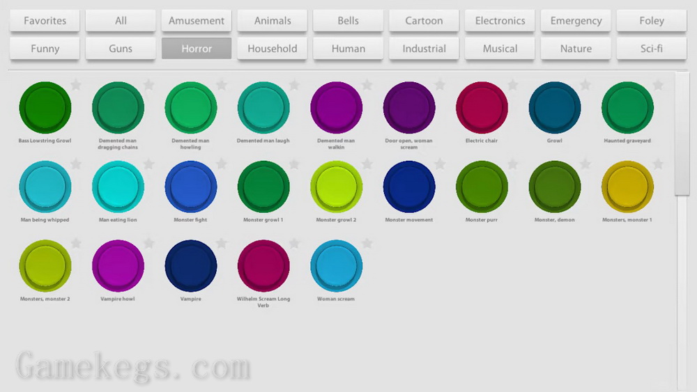 音板：具有即时声音的按钮.Soundboard: buttons with instant sounds