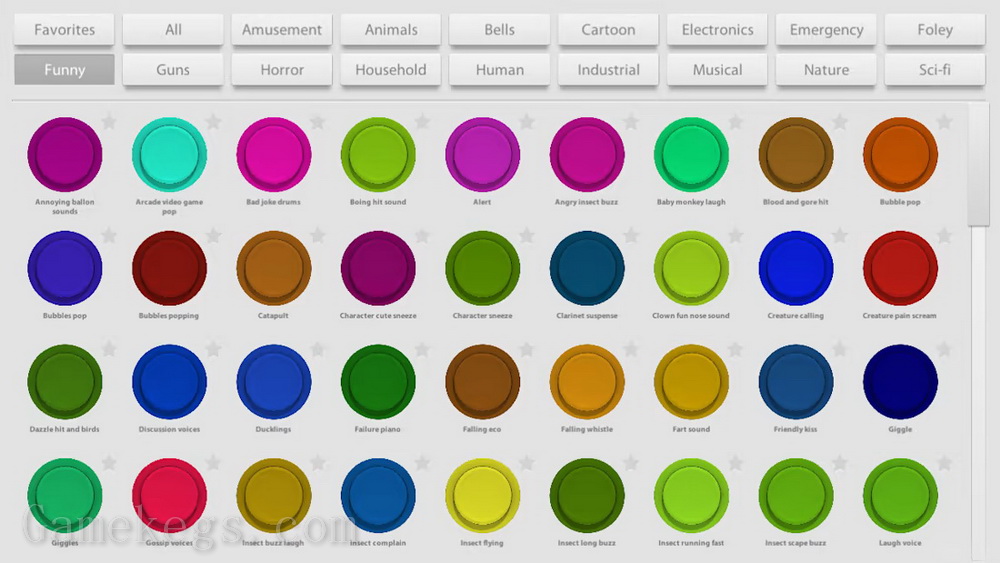 音板：具有即时声音的按钮.Soundboard: buttons with instant sounds