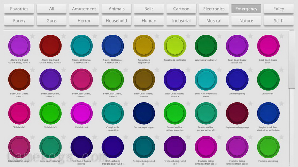 音板：具有即时声音的按钮.Soundboard: buttons with instant sounds