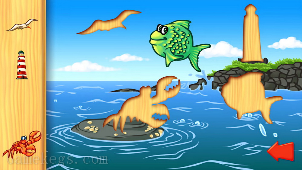 海洋动物拼图.Ocean Animals Puzzle – Preschool Animal Learning Puzzles Game for Kids & Toddlers