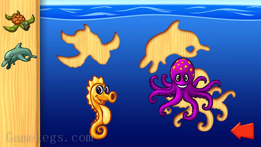 海洋动物拼图.Ocean Animals Puzzle – Preschool Animal Learning Puzzles Game for Kids & Toddlers