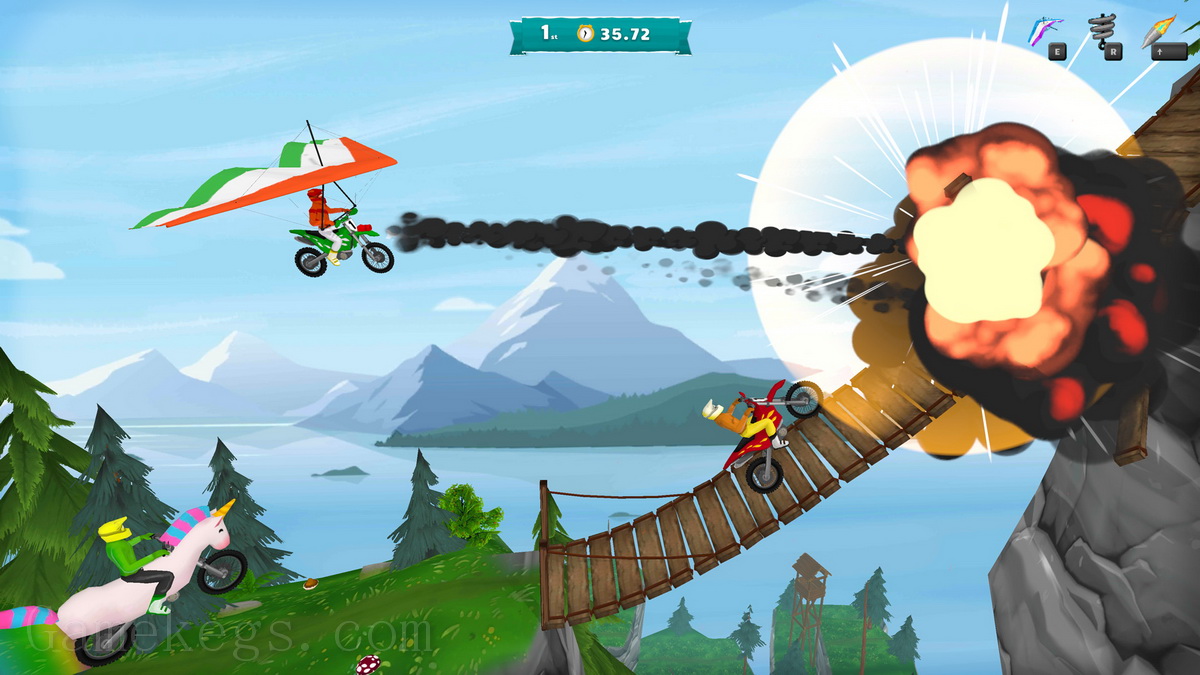 滑翔越野摩托.Airborne Motocross