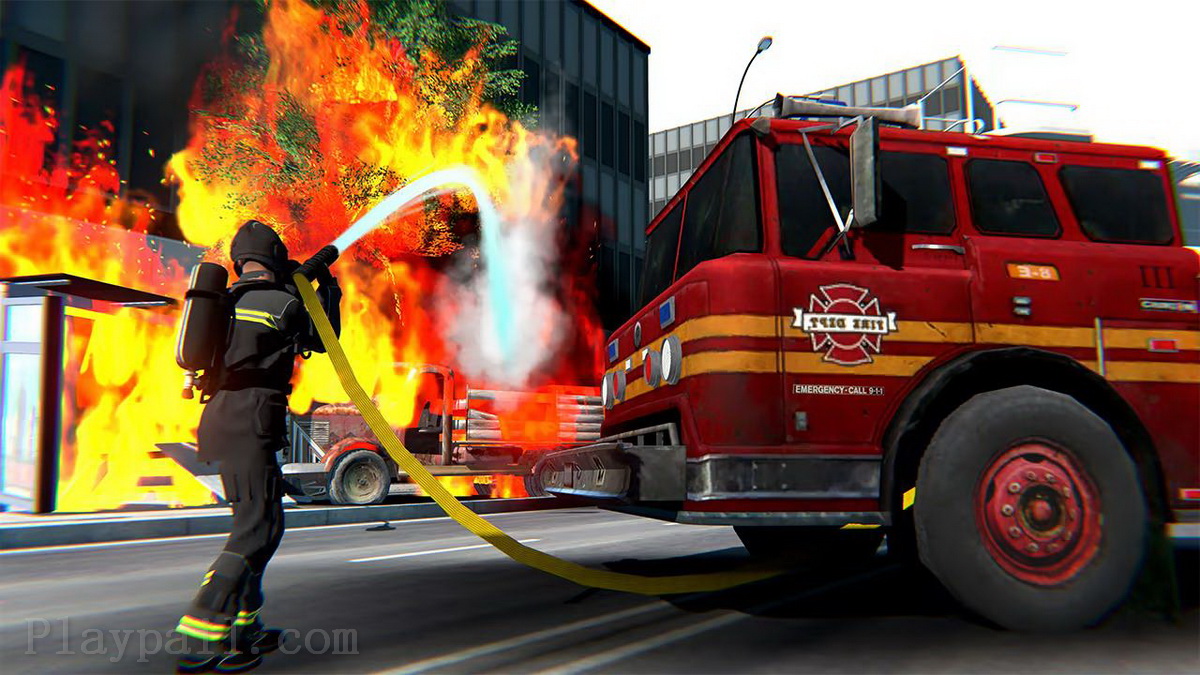 消防员：消防车模拟器2022.Firefighter: Car Fire Truck Sim Driving 2022 Simulator