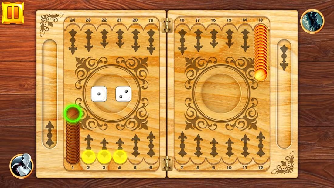 双陆棋：桌面益智游戏.Backgammon: Board Game Puzzle