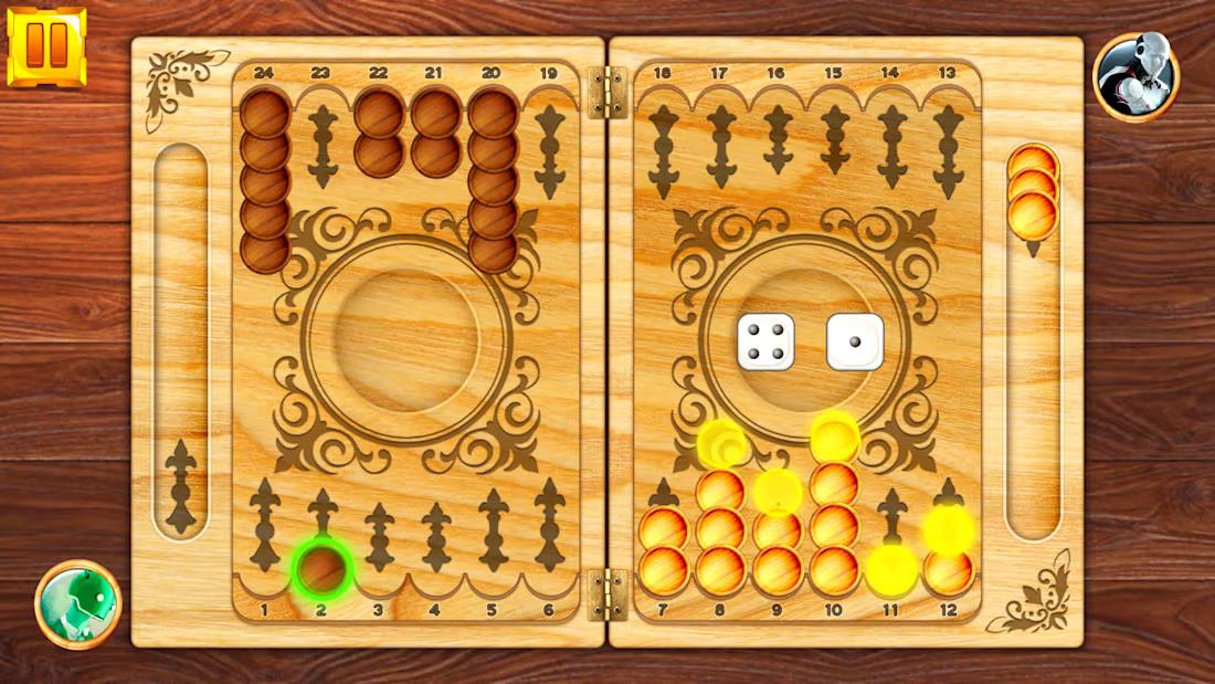 双陆棋：桌面益智游戏.Backgammon: Board Game Puzzle