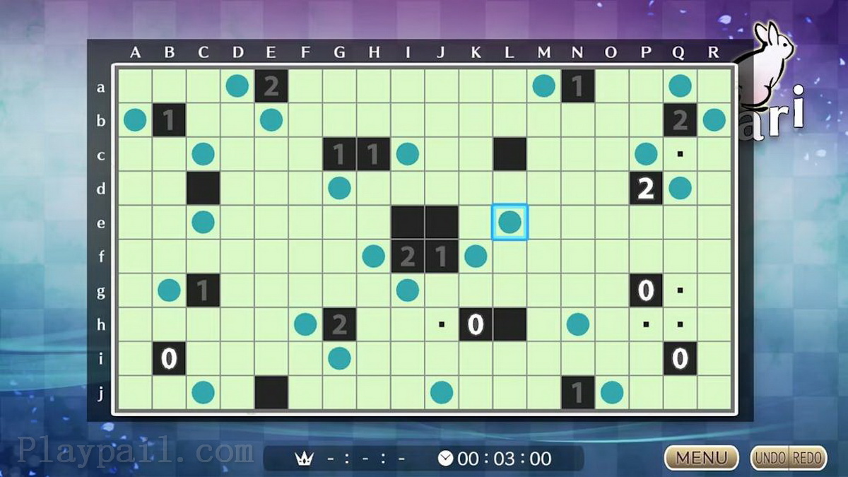 Nikoli S Akari的拼图.Puzzle by Nikoli S Akari
