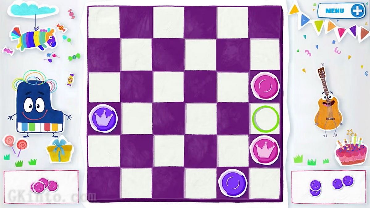 儿童派对跳棋.Kids Party Checkers