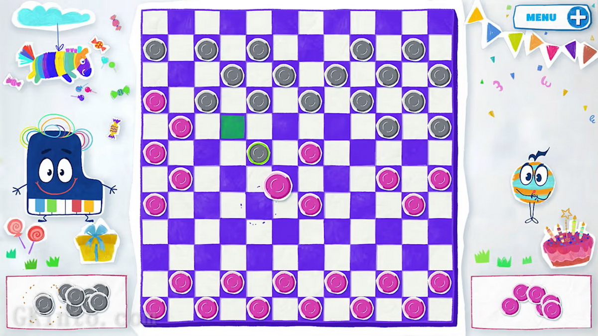 儿童派对跳棋.Kids Party Checkers
