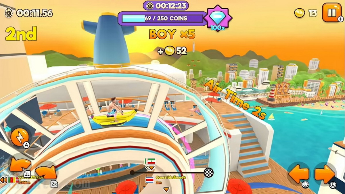 水上公园赛车.Uphill Rush Water Park Racing