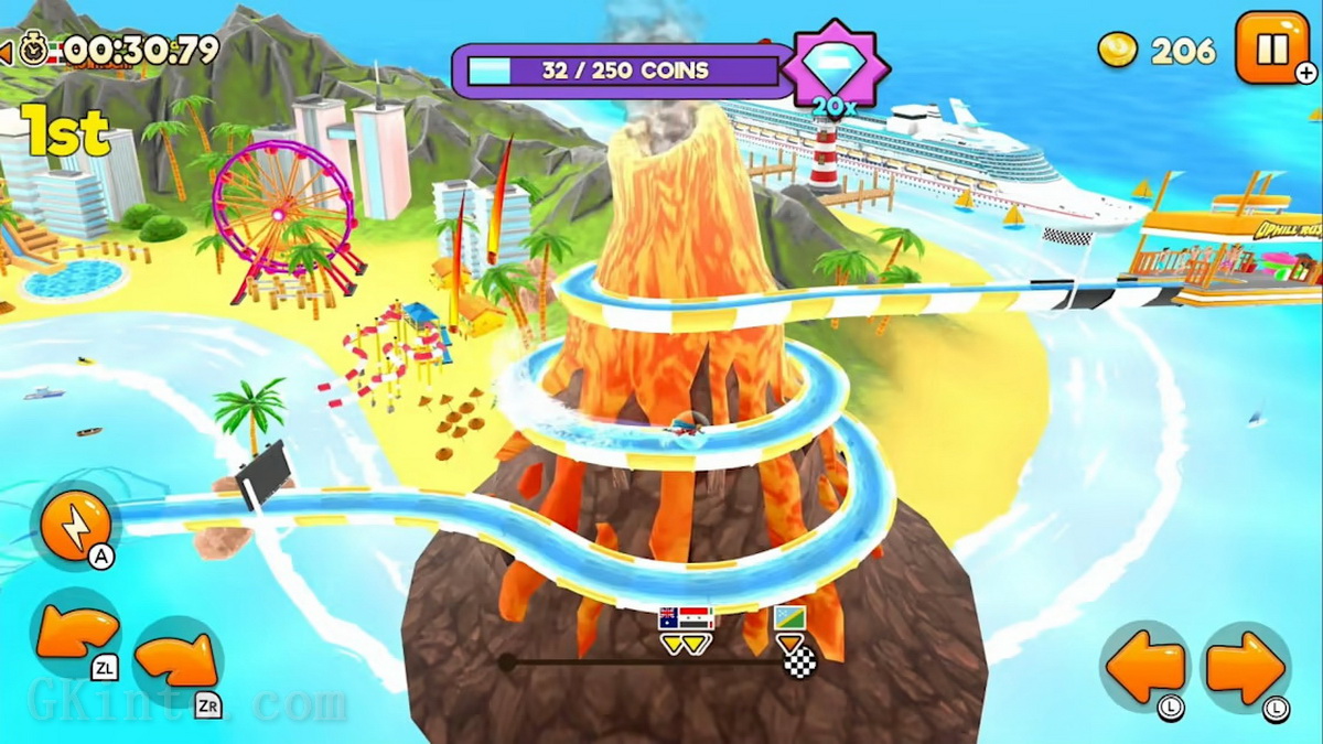 水上公园赛车.Uphill Rush Water Park Racing