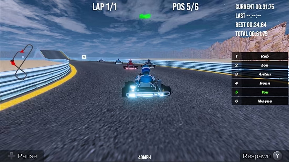 卡丁车疯狂赛车模拟器游戏.Kart Crazy Race Simulator Game