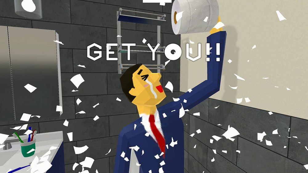没纸了！.Give me toilet paper!