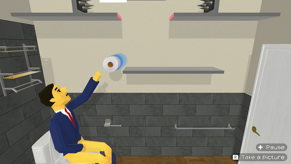 没纸了！.Give me toilet paper!