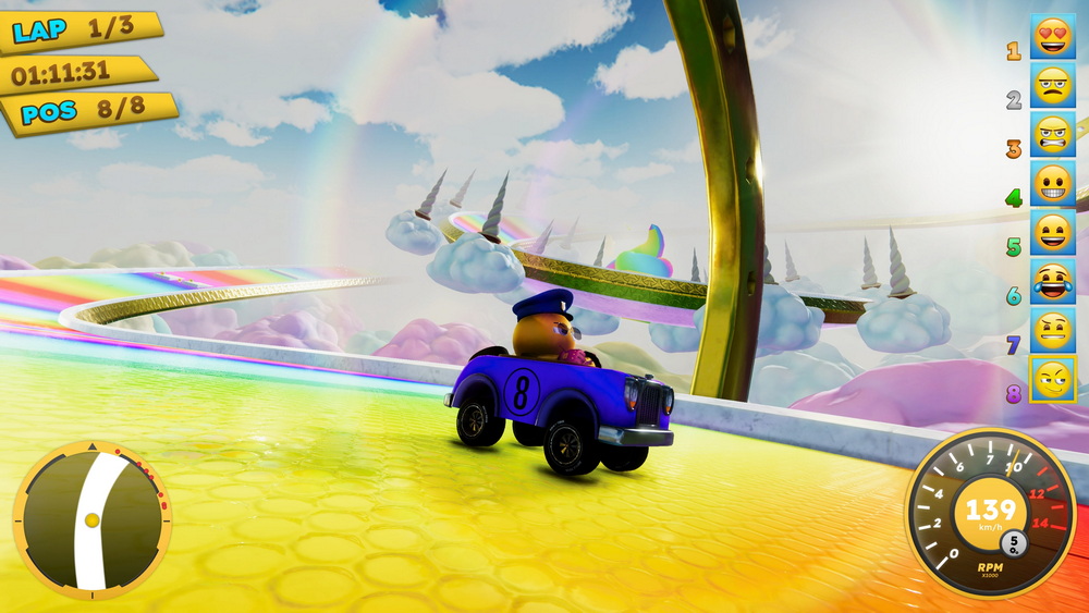 emoji 赛车手.Emoji Kart Racer