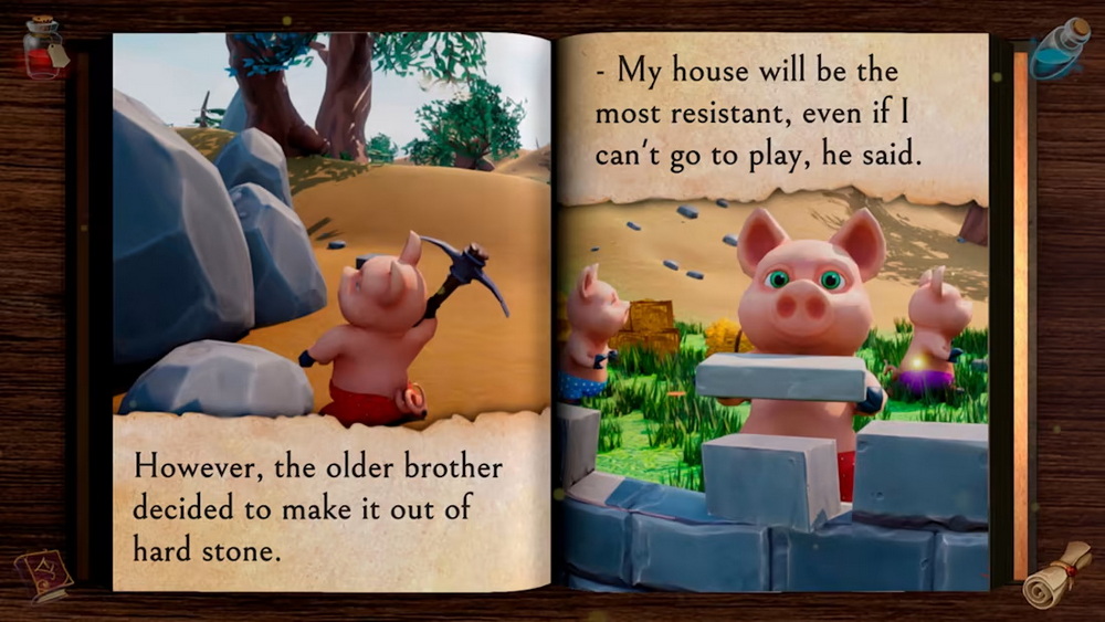 三只小猪.The Three Little Pigs: Interactive Book