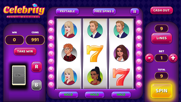 名人老虎机.Celebrity Slot Machine
