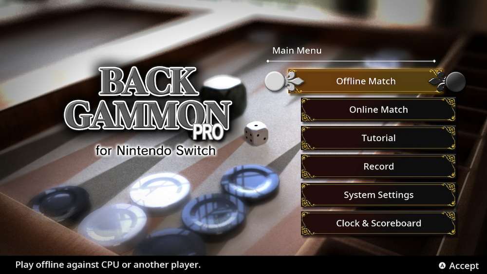 西洋双陆棋专业版.Backgammon Pro for Nintendo Switch