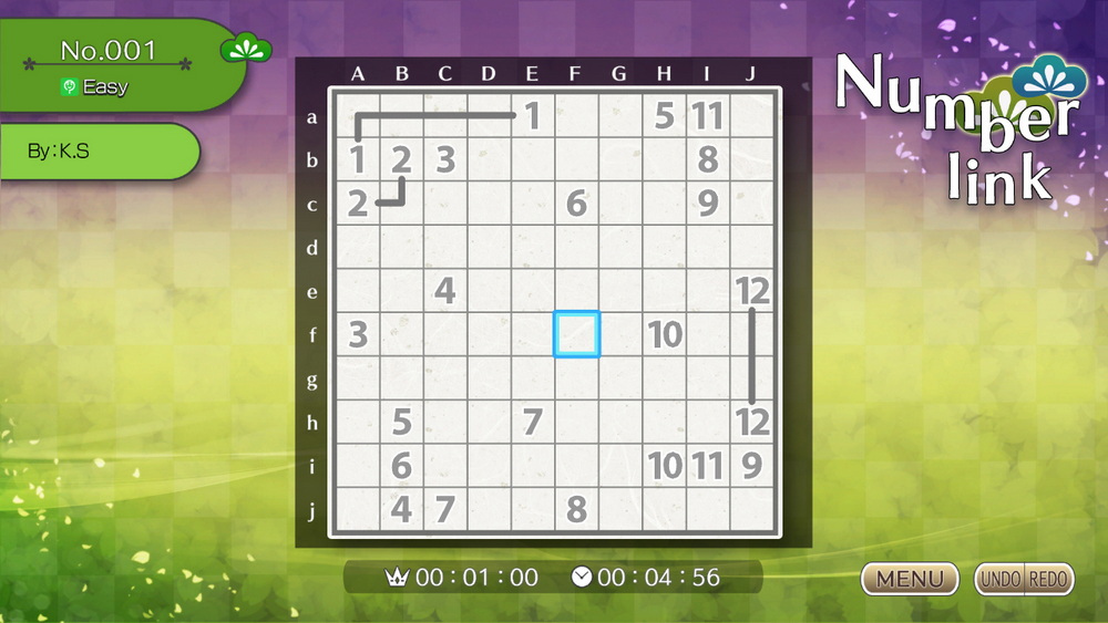 Nikoli益智游戏S数连Numberlink.Puzzle by Nikoli S: Numberlink