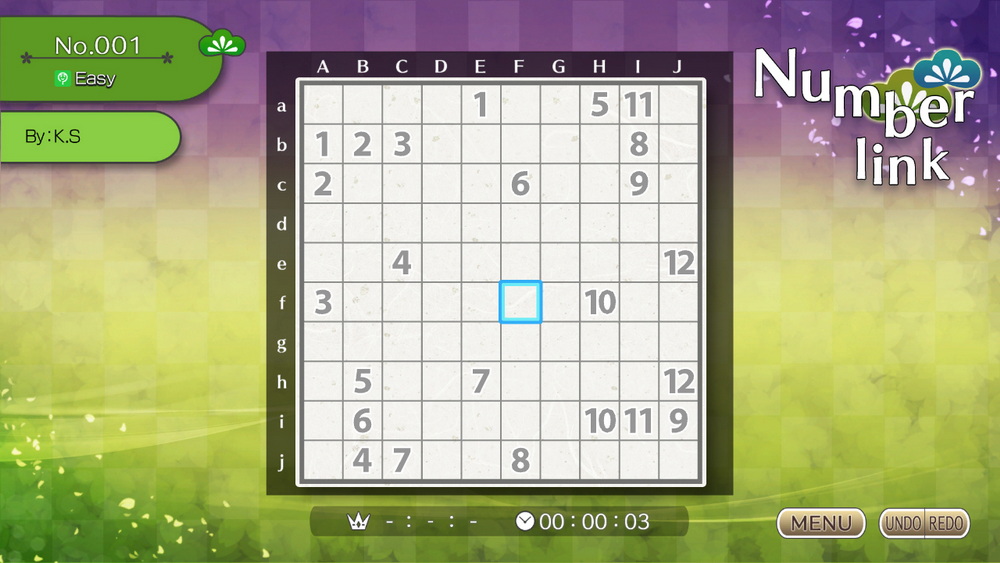 Nikoli益智游戏S数连Numberlink.Puzzle by Nikoli S: Numberlink