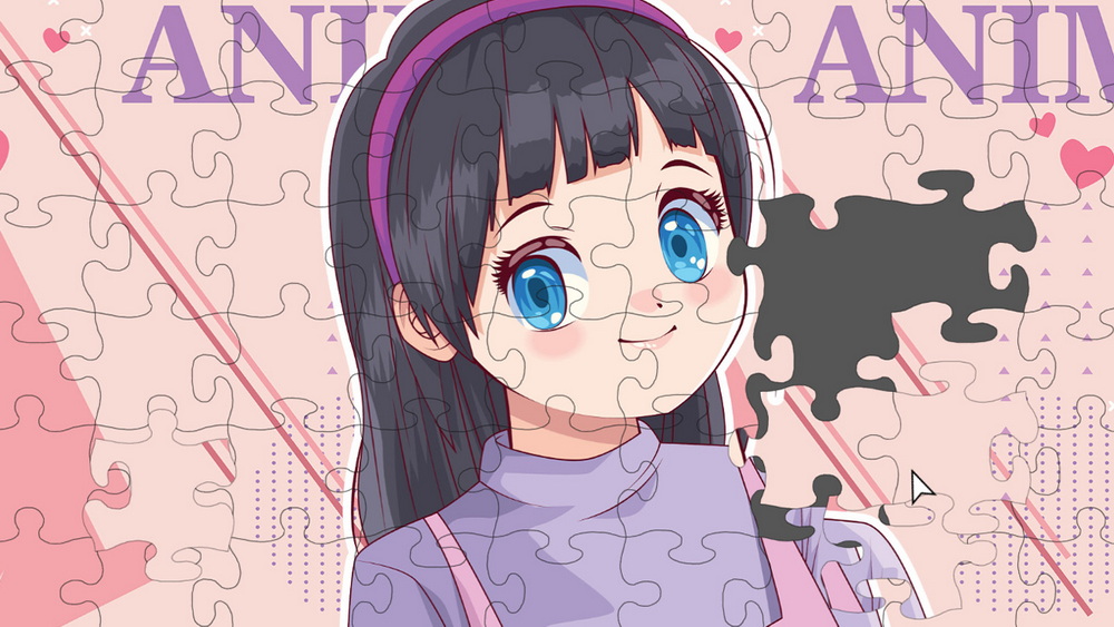 动漫美少女拼图.Anime Beauty Girl Puzzle: Love Game History Adventure